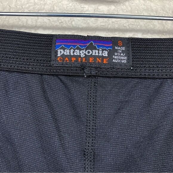 Patagonia Vintage Men’s Capilene Black Underwear Baselayer Pants - Picture 4 of 10